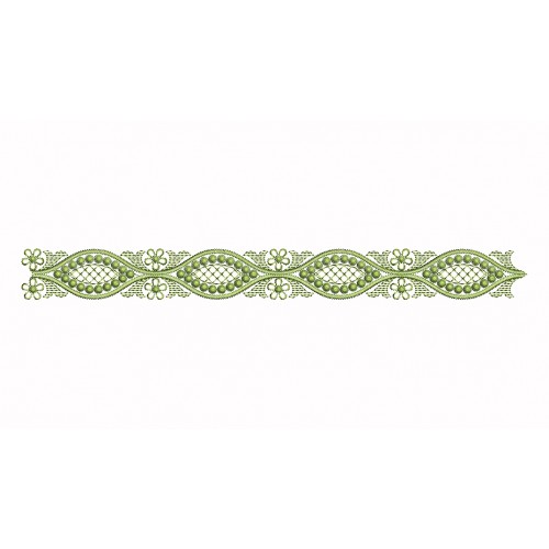 Embroidery Green Lace