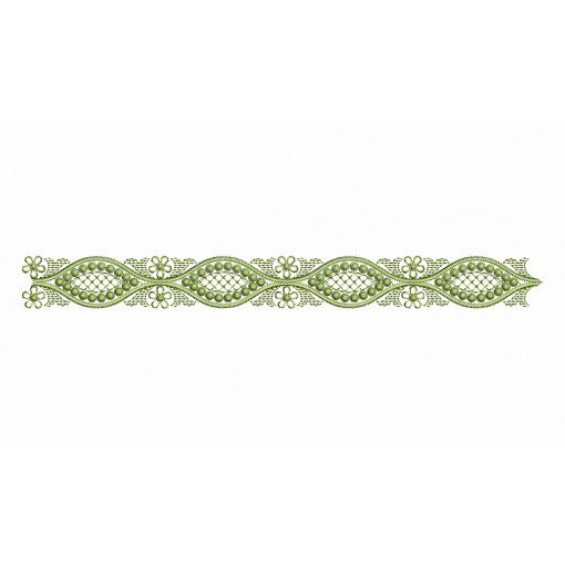 Embroidery Green Lace