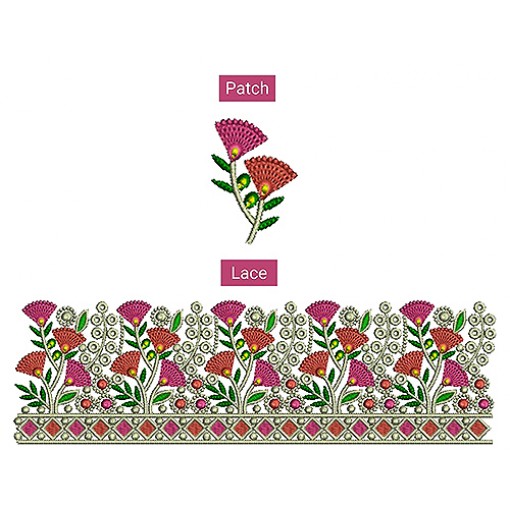Embroidery Lace With Patch