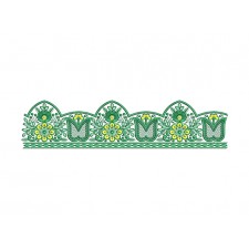 Embroidery Lace Work For Churidar Suit