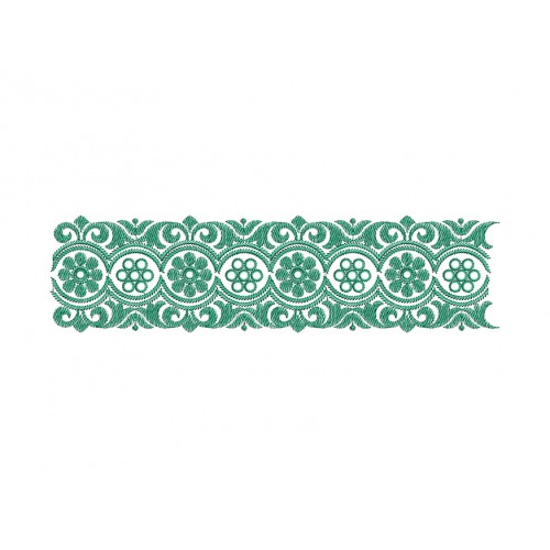 Ethnic Geometric Embroidery Pattern