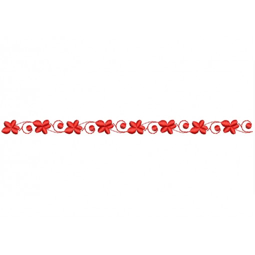 Floral Embroidery Border