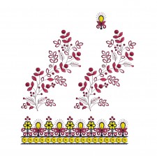 Floral Embroidery For Ball Gown