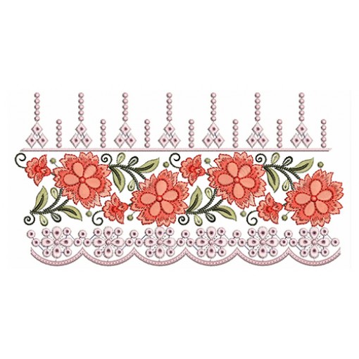 Floral Embroidery Lace With Trendy Pattern