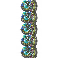 Floral Lace Machine Embroidery Pattern 26106