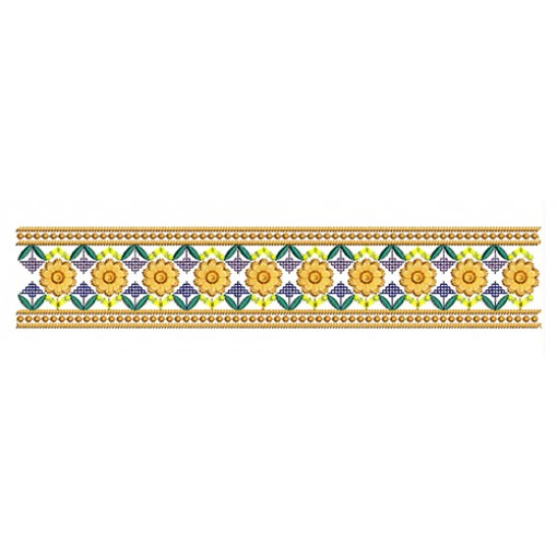 Floral Simple Lace Embroidery Design