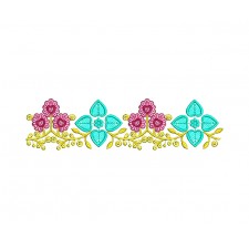 Flower Lace Machine Embroidery Pattern