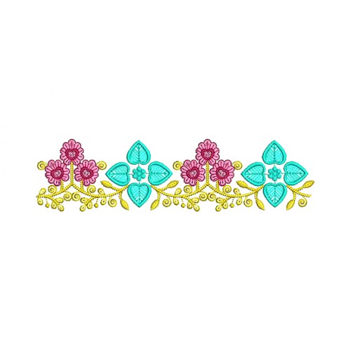 Flower Lace Machine Embroidery Pattern