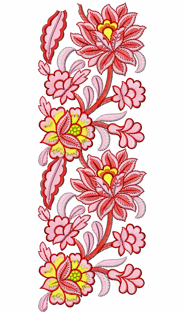 Flowers Lace Embroidery Designs