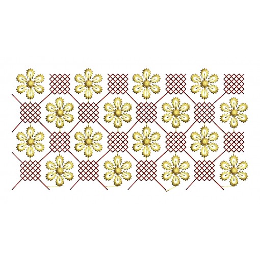 Geometric Cross Stitch Embroidery Pattern
