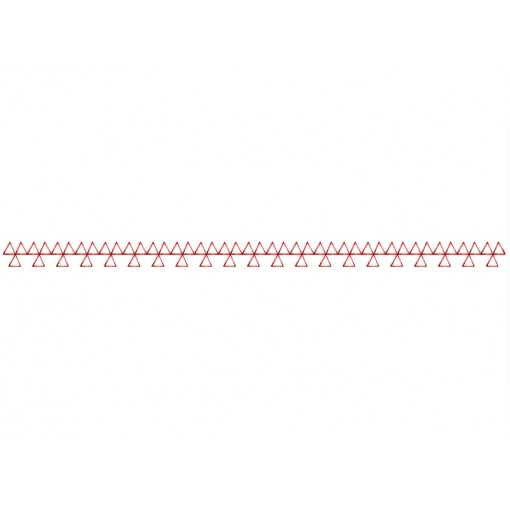 Geometrical Triangle Embroidery