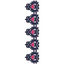 Heart Shape Lace Embroidery Design 26164