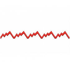 Heartbeat Embroidery Design