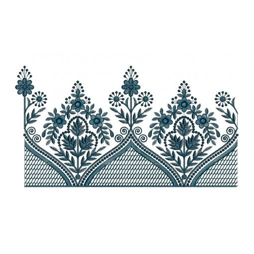 Indo Western Suit Embroidery Lace