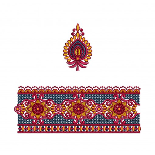 Islamic Clothing Lace Embroidery