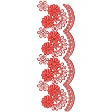 Italian Lace Embroidery Design DST 25611