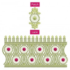 Jerman Thread Embroidery Lace Design