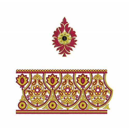 Karakou Dress Embroidery Lace