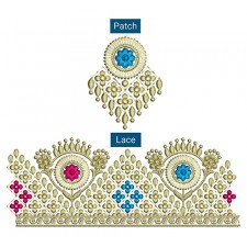 Kashmiri Embroidery Lace Design For Suits