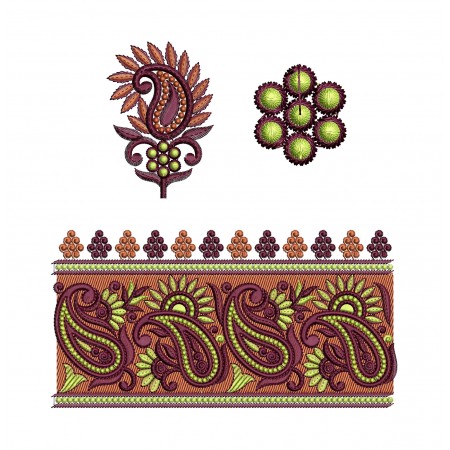 Kashmiri Lace Embroidery Design