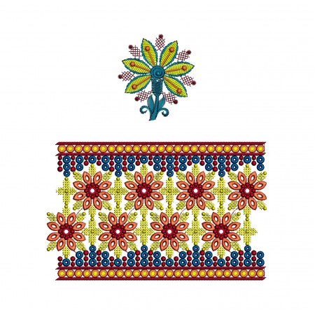 Khaleeji Dress Embroidery Lace