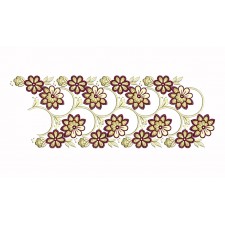 Large Floral Embroidery Design