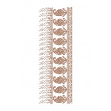 Latest Batik Cross Stitch Lace Embroidery Design