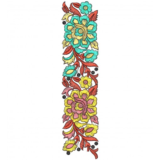 Latest Calcutta Saree | Border Embroidery Design