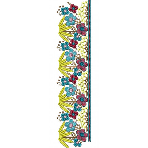Latest Flat Embroidery Lace Design 26111