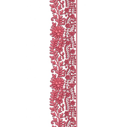 Latest Scarf Lace Embroidery Design 25333