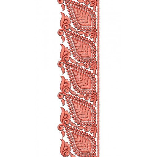 Leaf Border Embroidery Design 25330