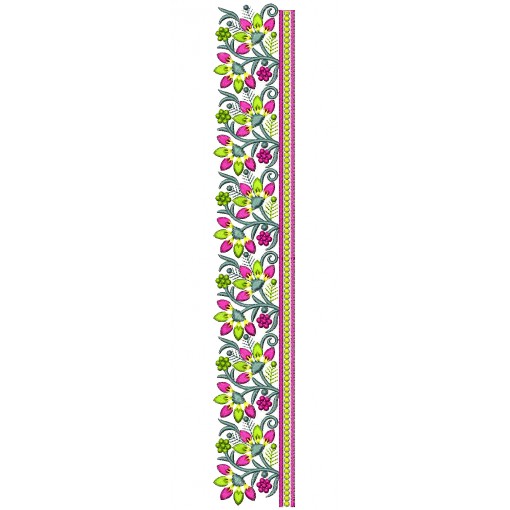 Little Flower And Leaf Embroidery Lace Design 25960