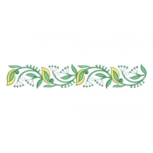 Long Skirt Embroidery Design