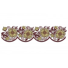 Machine Embroidery Cutwork Border Design