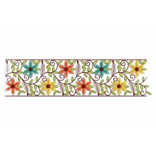 Machine Embroidery Floral Border Design