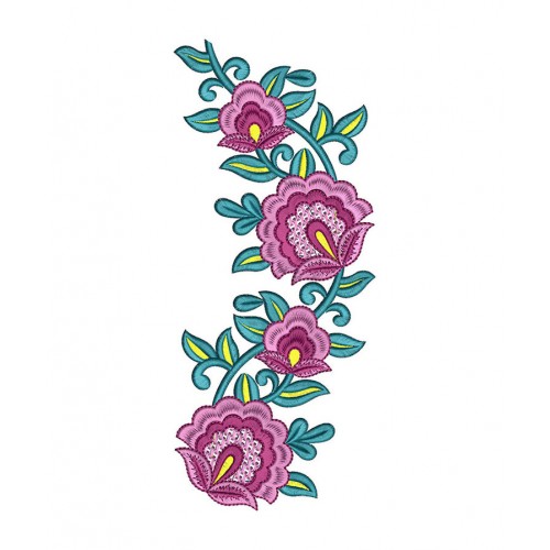 Machine Embroidery Flower Lace Design