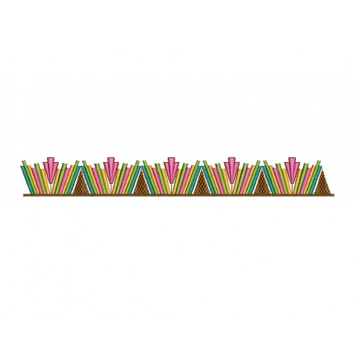Machine Embroidery Saree Border Design