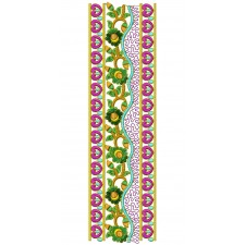 Metal Thread Lace Embroidery Design 25031