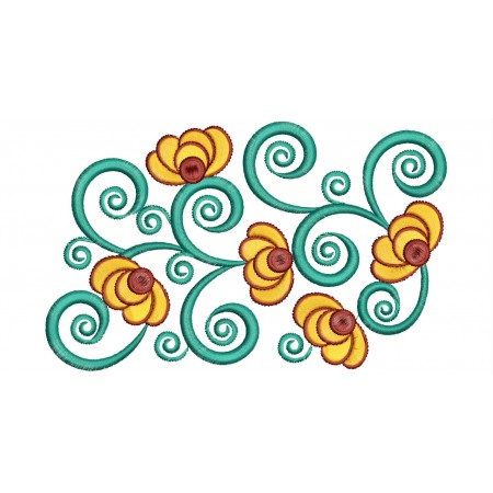 Mexican Embroidery Flower Design