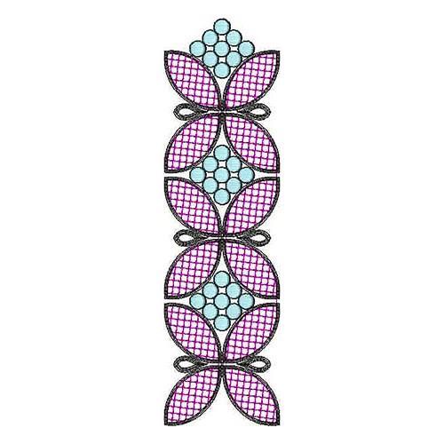 Mexican Flat With Cording Lace Embroidery Design 24694