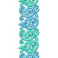 Mexican Paisley Heavy Lace Embroidery Design 24630