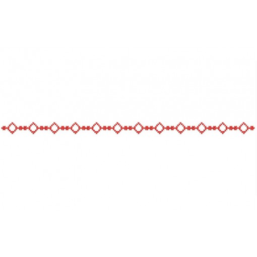 Mirror Cross Stitch Embroidery Border