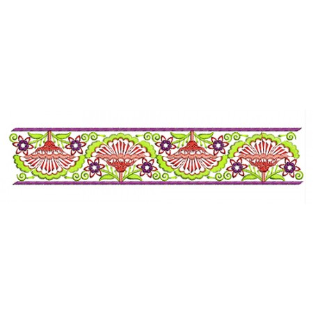 Motif Embroidery Lace Design