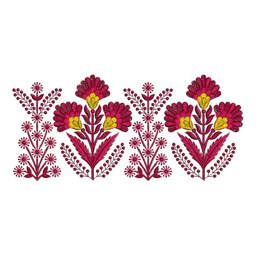 Muffler Embroidery Pattern