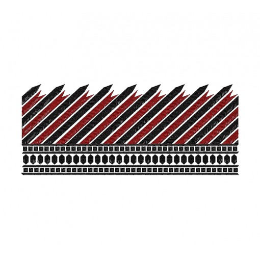 Native American Bead Border Embroidery