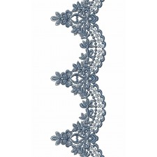 Oriental Floral Shawl Lace Embroidery Design 24906