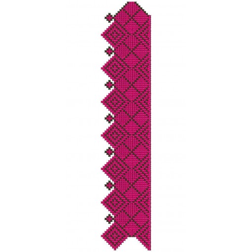 Russian Cross Stitch Border Design 25038