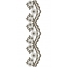 Scalloped Trim Lace Embroidery 25022