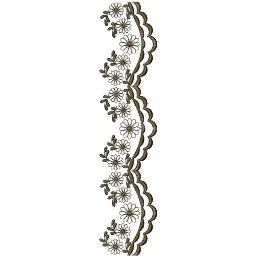 Scalloped Trim Lace Embroidery 25022