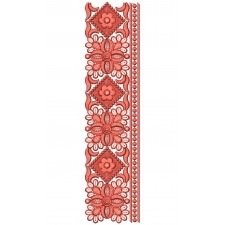 Scarf Border Embroidery Design 25312